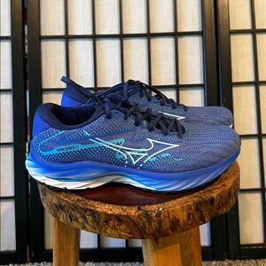 Mizuno Women’s Wave Rider 27 Blue Running Sneaker EUC Size 9.5